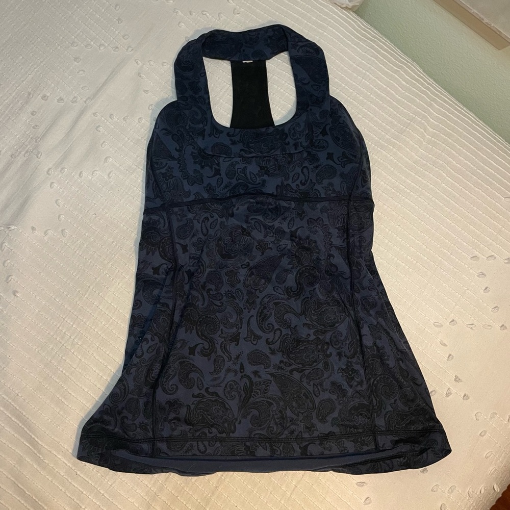 Lululemon Racerback Tank Top in Navy Blue